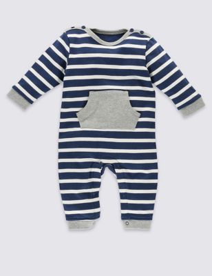 Pure Cotton Striped All-in-One | M&S