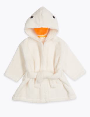 Peignoir de bain &agrave; capuche et motif canard
