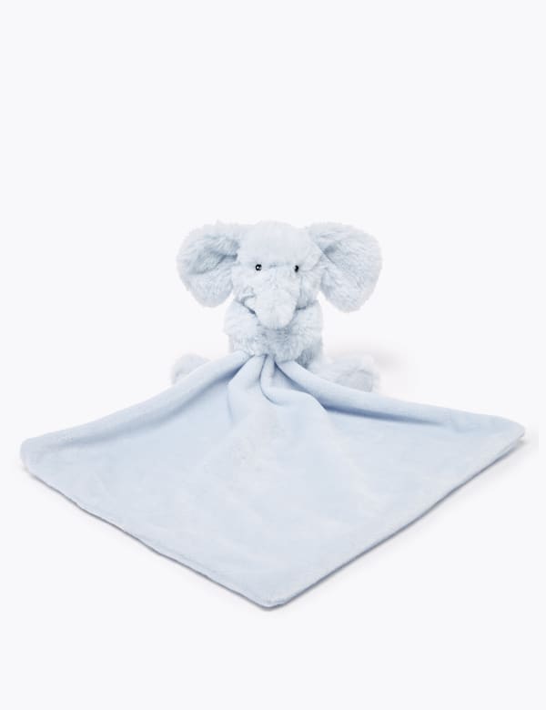 Vintage Blue Elephant Comforter M S