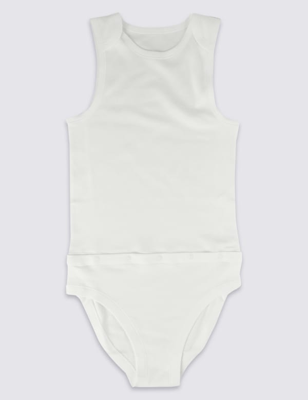 Adaptive Pure Cotton Bodysuit (9-16 Yrs)