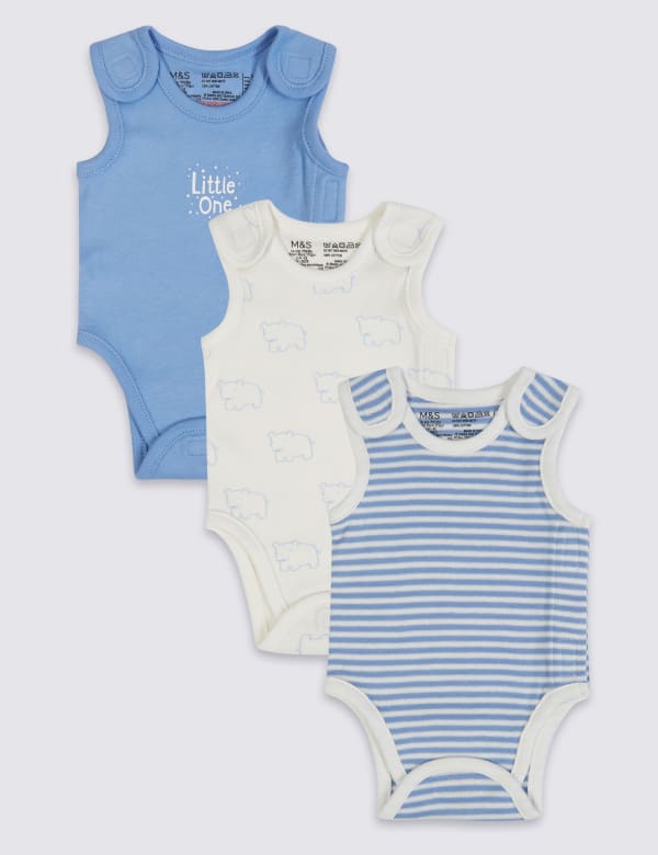 Adaptive 3 Pack Pure Cotton Premature Bodysuits (3lbs-4lbs)