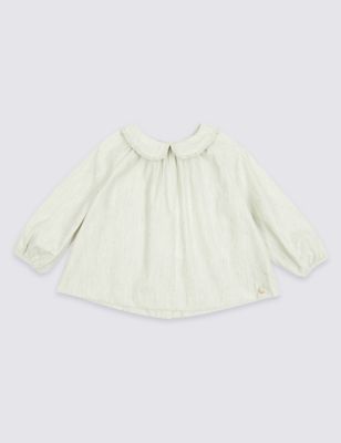 Baby Girl Tops | Short & Long Sleeve Baby Tops & T-Shirts | M&S