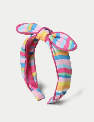 M&S Girl's Rainbow Knot Headband - Multi, Multi