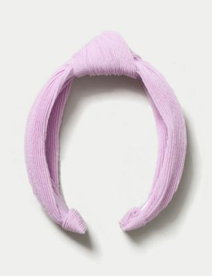 M&S Girl's Lilac Aliceband, Lilac