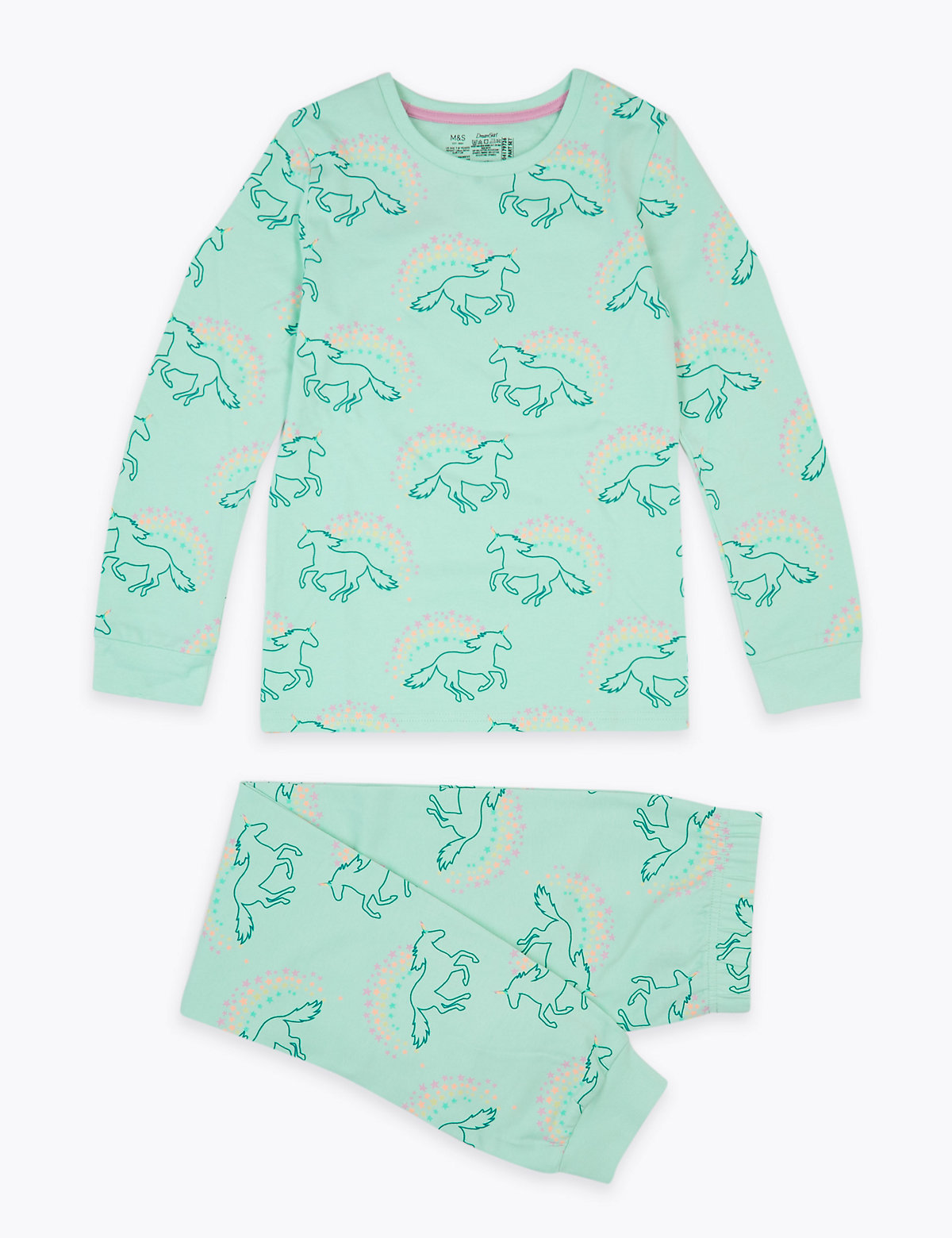Dreamskin® Unicorn Print Pyjama Set (7-16 Yrs)