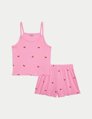 

Girls M&S Collection Cotton Rich Watermelon Pyjamas (6-16 Yrs) - Pink Mix, Pink Mix
