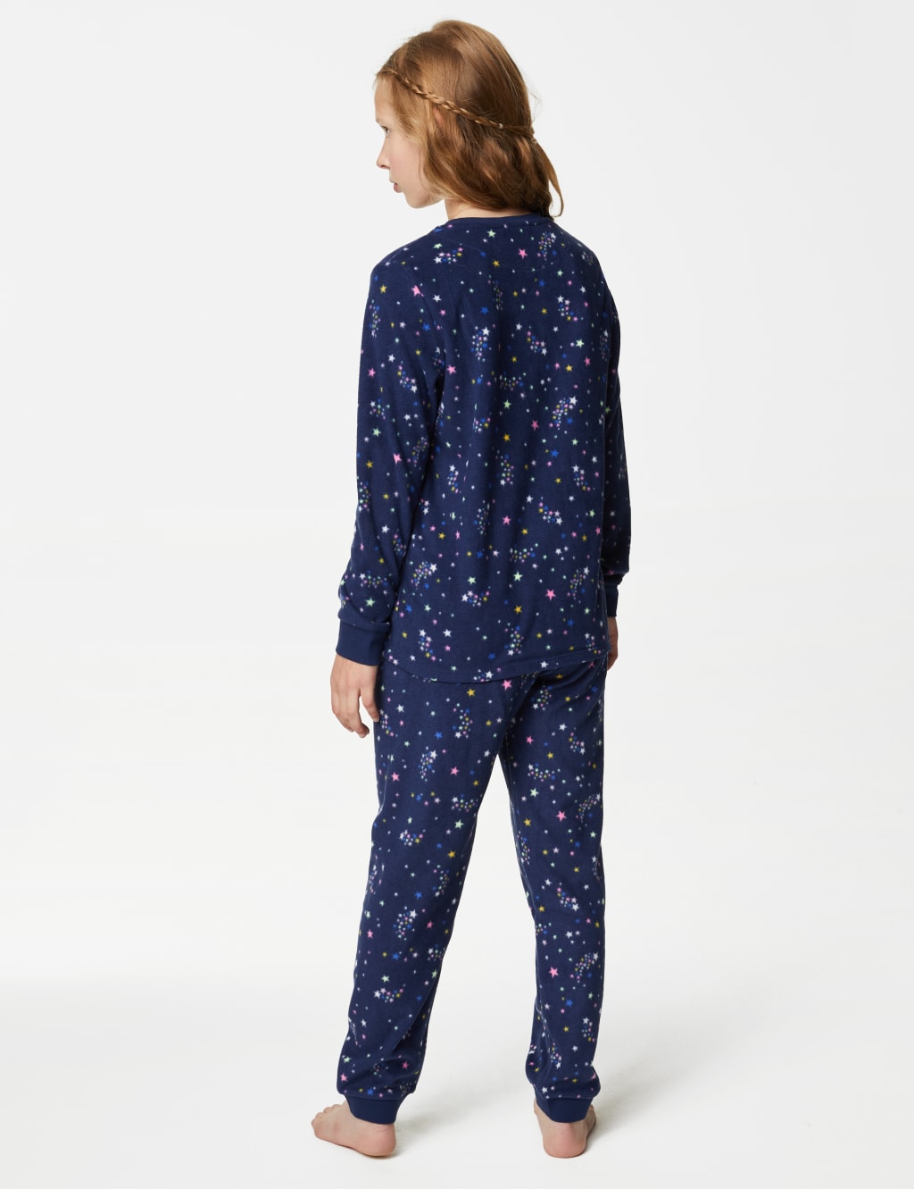 Fleece Star Print Pyjamas (1-16 Yrs) image 3