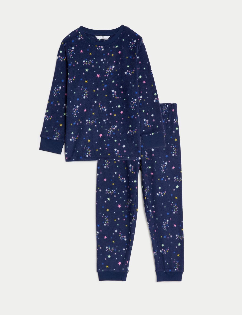 Fleece Star Print Pyjamas (1-16 Yrs) image 1