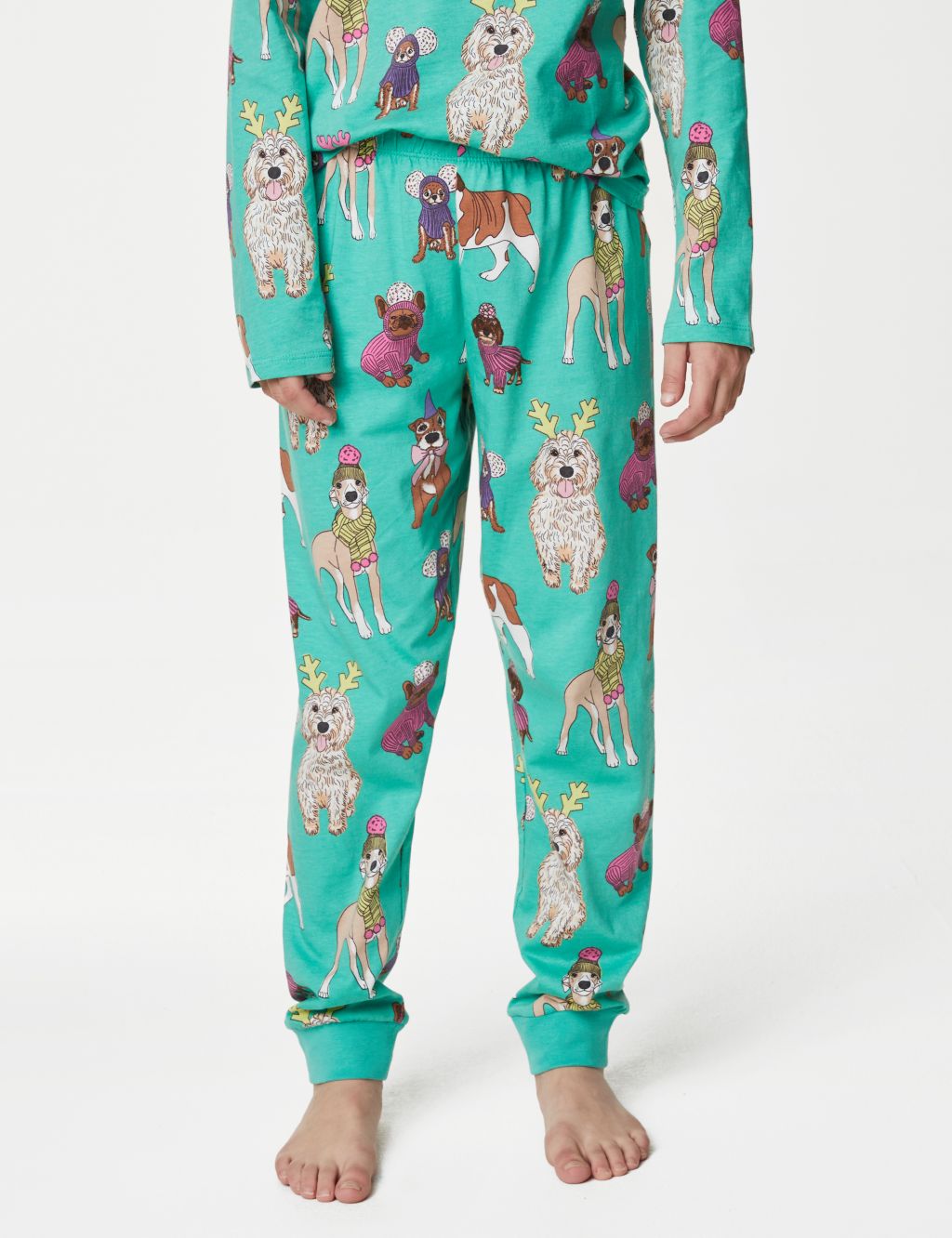 Cotton Rich Christmas Dog Pyjamas (6-16 Yrs) image 4
