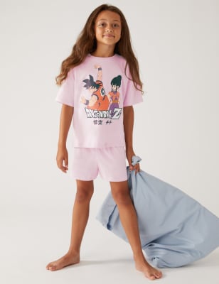 

M&S Collection Kurzes Schlafanzugset mit Dragon Ball Z™-Motiv (6-16 J.) - Pink, Pink