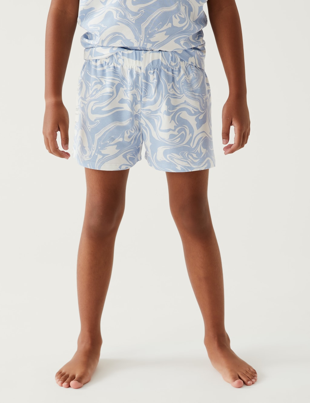 Cotton Rich Marble Print Short Pyjama Set (7-16 Yrs) image 3