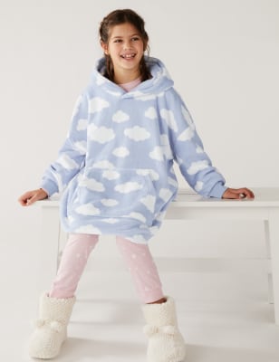 

M&S Collection Extra großer Hoodie mit Wolkenmuster (7-16 J.) - Blue Mix, Blue Mix