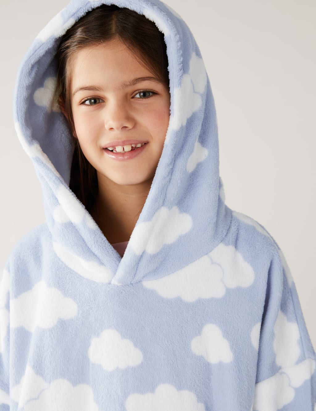 Cloud Print Oversized Hoodie (7-16 Yrs) image 2