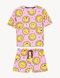Pure Cotton Smiley Print Short Pyjama Set