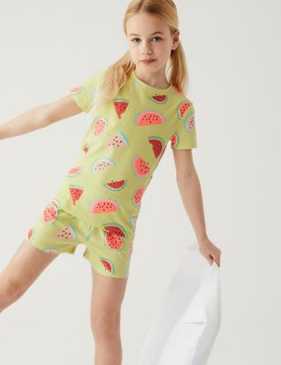 Cotton Rich Watermelon Short Pyjama Set (7-16 Yrs)