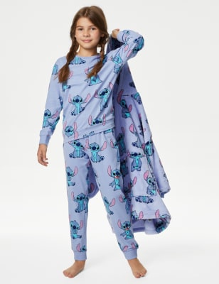 Disney-Pijama de una pieza de Lilo & Stitch para niños y niñas