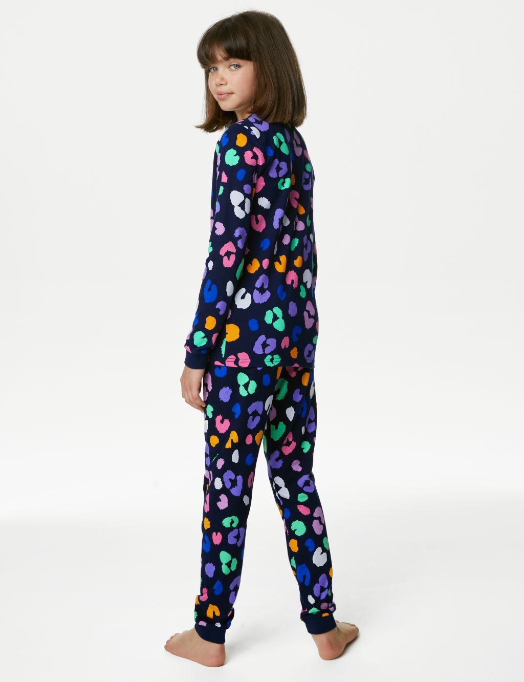 Cotton Rich Leopard Print Pyjamas (7-14 Yrs) image 3