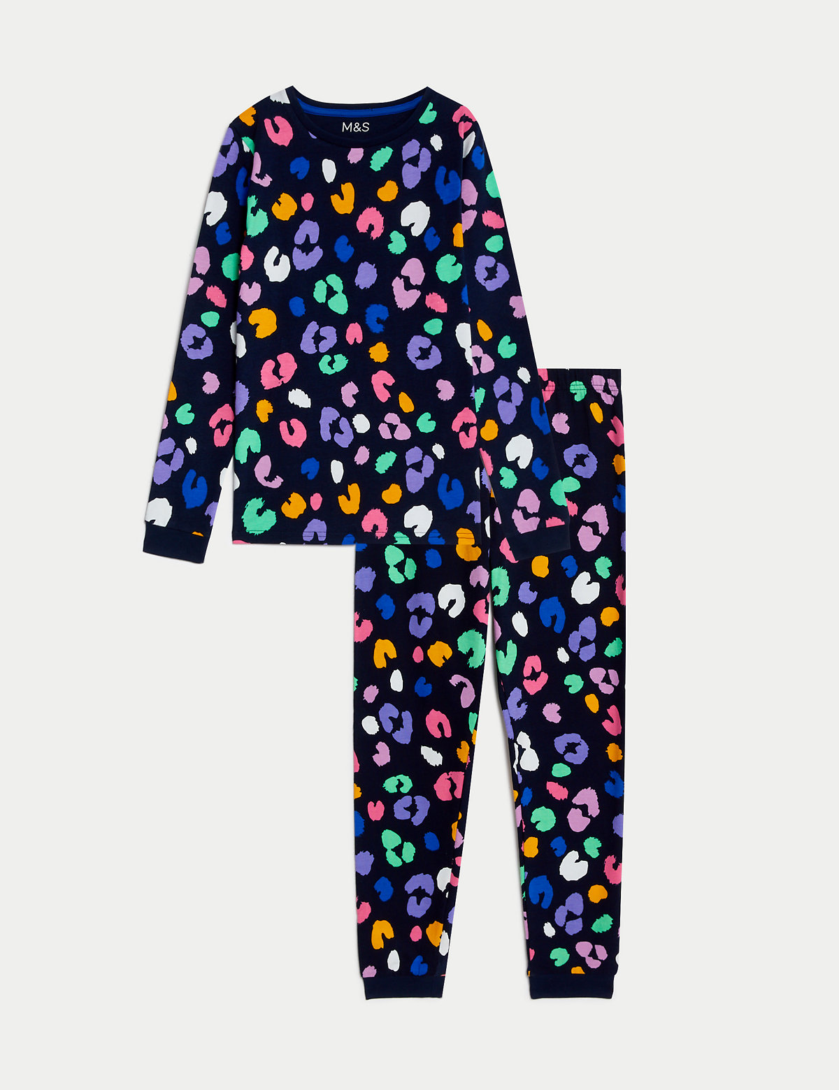 Cotton Rich Leopard Print Pyjamas (7-14 Yrs)