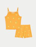 Cotton Rich Lemon Print Pyjama Set (6-16 Yrs)