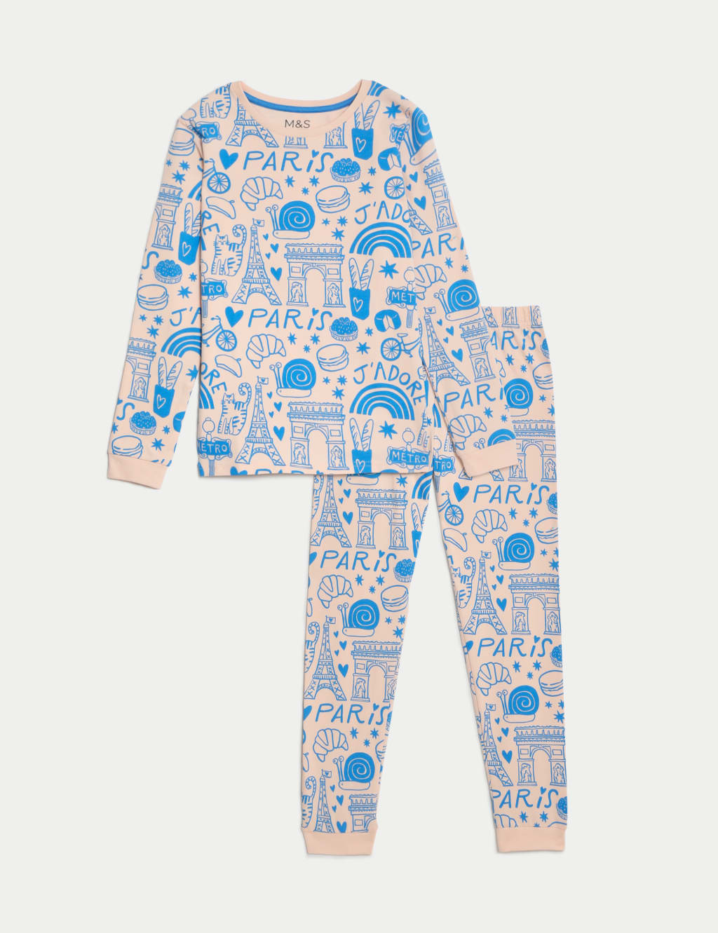 Cotton Rich Paris Pyjamas (7-14 Yrs) image 2
