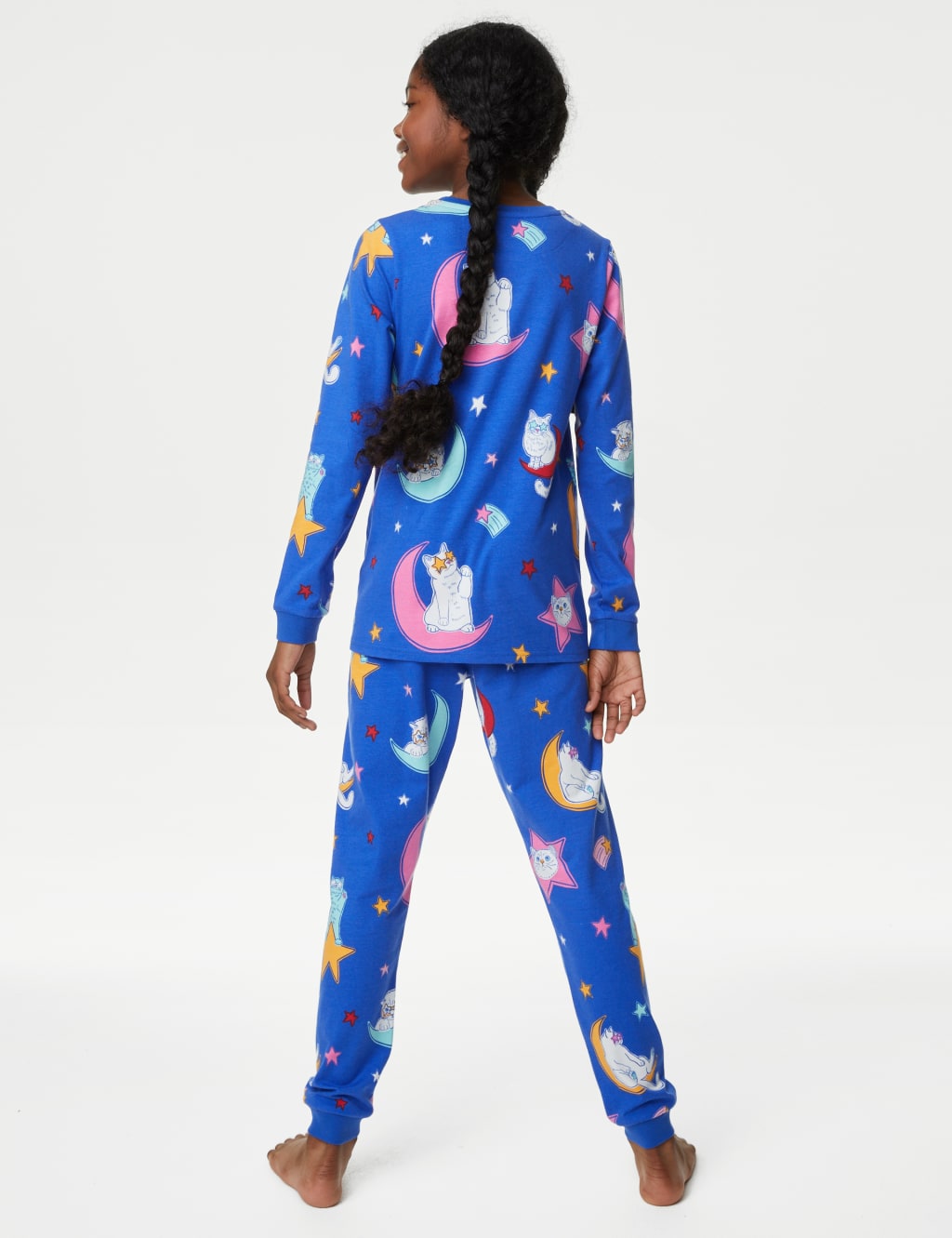Cotton Rich Cat Pyjamas (7-14 Yrs) image 3