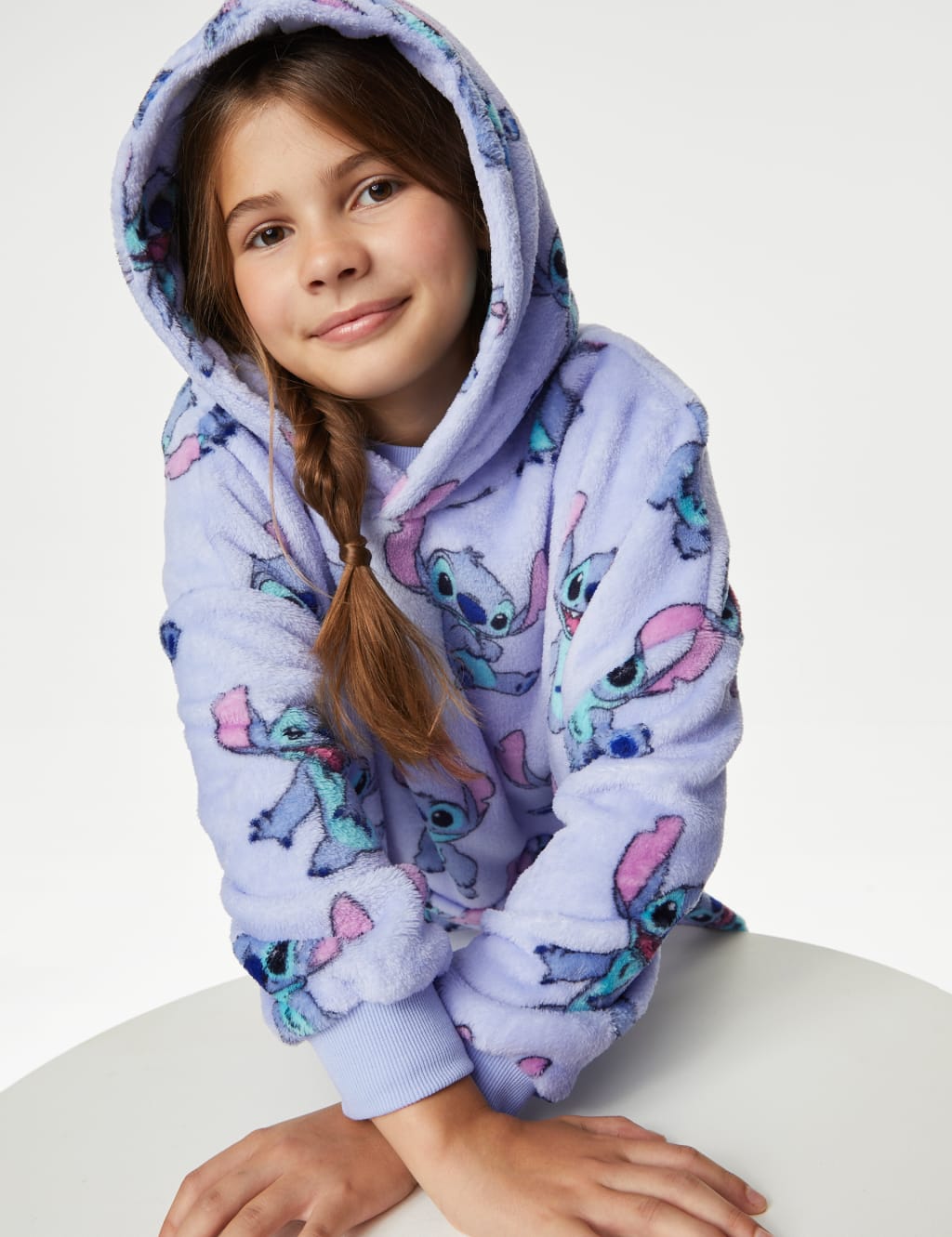 Girls' Oversized Pyjama Hoodies