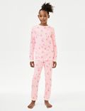 Zuiver katoenen pyjama met sterrenmotief (7-14 jaar)