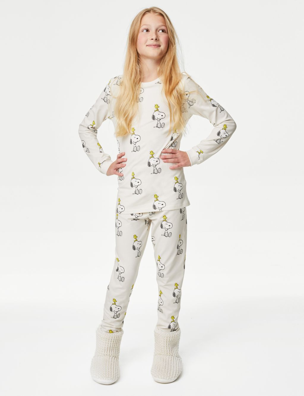 Cotton Rich Snoopy™ Pyjamas (6-16 Yrs) image 1