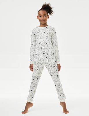 Pijama de camuflaje de algodón (7-14 años)
