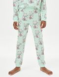 Pure Cotton Cat Pyjamas (7-14 Yrs)