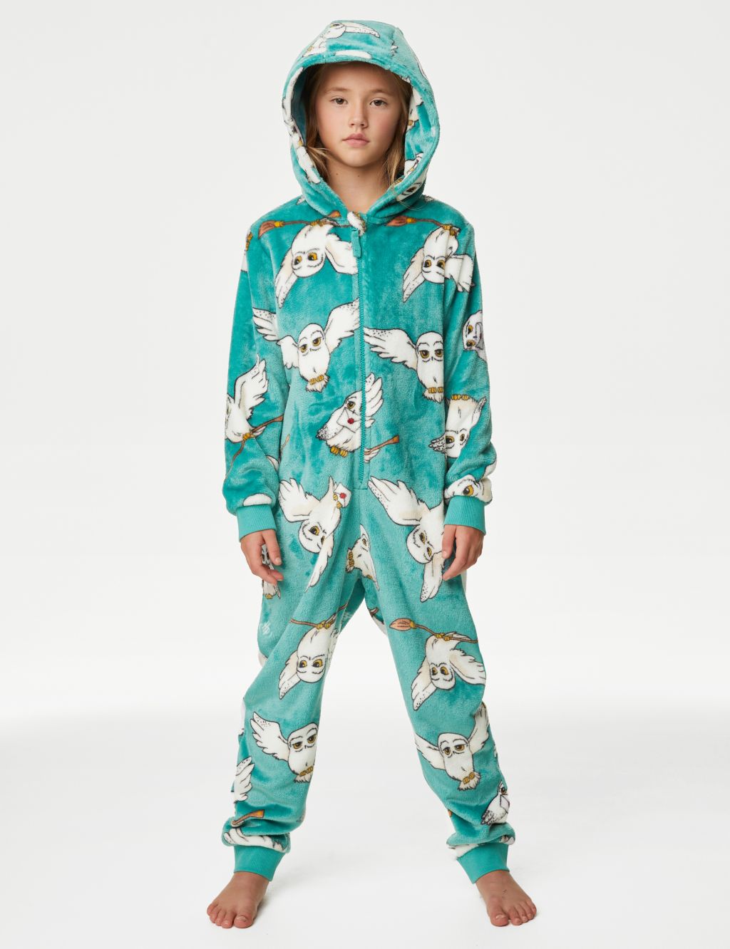 Harry Potter™ Hedwig Hooded Onesie (6-16 Yrs) image 3