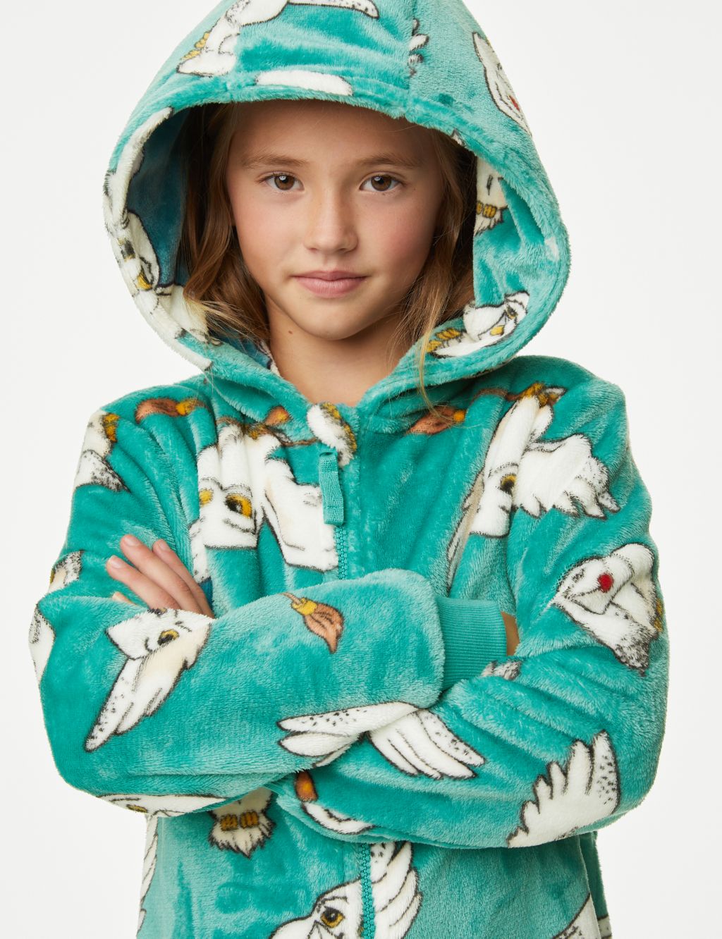 Harry Potter™ Hedwig Hooded Onesie (6-16 Yrs) image 4