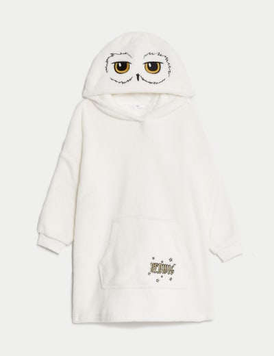 Harry Potter™ Hedwig Oversized Fleece Hoodie (7-16 Yrs)