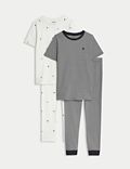Pack de 2 pijamas 100% algodón con diseño de corazones (6-16&nbsp;años)