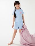 Μπλούζα πιτζάμας Mix & Match, με σλόγκαν και υψηλή περιεκτικότητα σε βαμβάκι (6-16 ετών)
