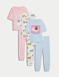 Set van 3 puur katoenen pyjama's met honden- en hartjesmotief (6-16 jaar)