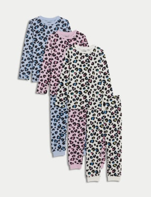 3pk Pure Cotton Pyjama Sets (6-16 Yrs) - RS