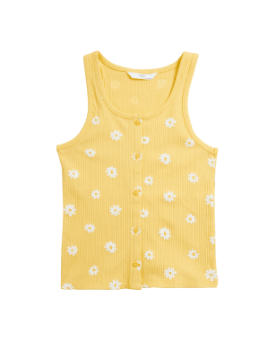 

M&S Collection Mix & Match - Schlafanzugoberteil mit hohem Baumwollanteil und Stickerei (6-16 J.) - Yellow, Yellow