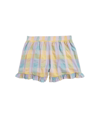 

M&S Collection Mix & Match - Kurze Schlafanzughose mit hohem Baumwollanteil und Karomuster (6-16 J.) - Multi, Multi