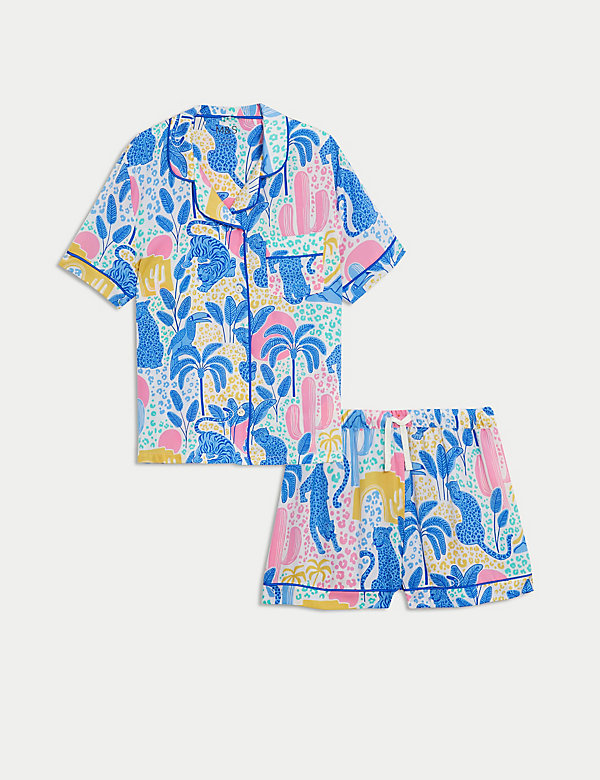 Satin Leopard Print Pyjamas (6-16 Yrs) - MX