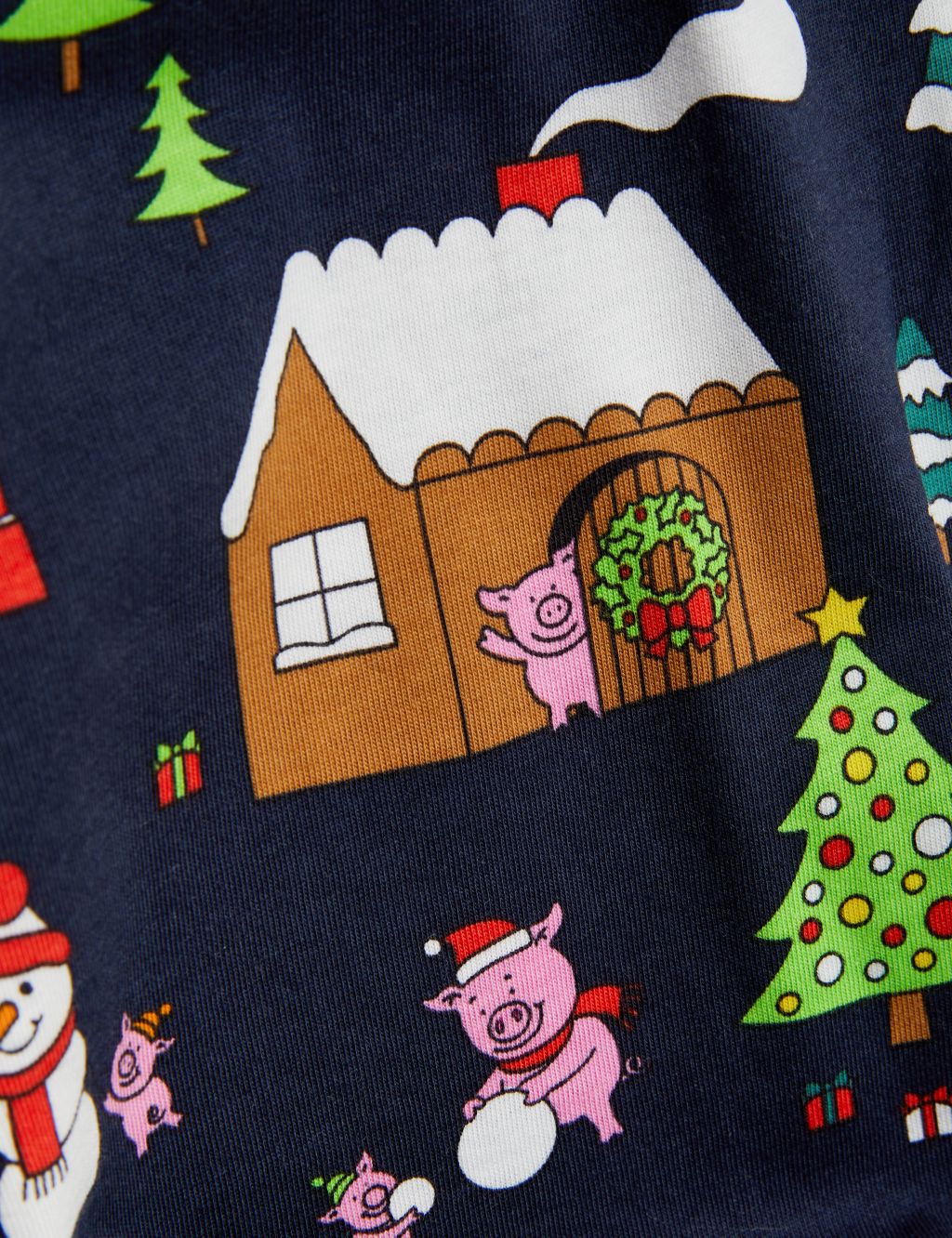 Pure Cotton Percy Pig™ Christmas Pyjamas (1-16 Yrs) image 5