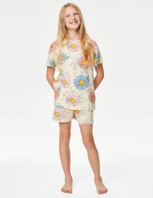 M&S Girl's SmileyWorld Pyjamas (6-16 Yrs) - 7-8 Y - Yellow, Yellow