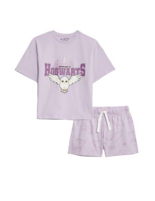 M&S Girls Harry Potter Pyjamas (6-16 Yrs) - 6-7 Y - Lilac, Lilac