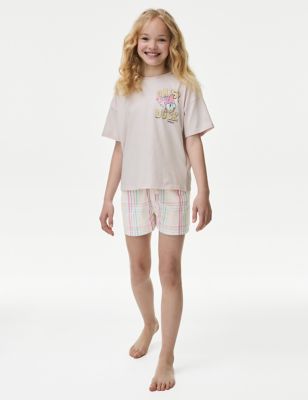M&S Girl's Daisy Duck Pyjamas (6-16 Yrs) - 6-7 Y - Pink Mix, Pink Mix