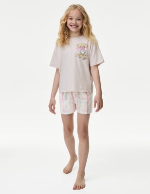 M&S Girl's Daisy Duck Pyjamas (6-16 Yrs) - 6-7 Y - Pink Mix, Pink Mix