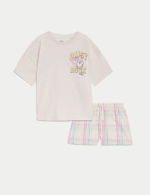 

Girls M&S Collection 2pc Daisy Duck™ Pyjamas (6-16 Yrs) - Pink Mix, Pink Mix