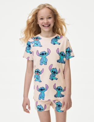 M&S Girl's Lilo & Stitch Pyjamas (6-16 Yrs) - 11-12 - Pink Mix, Pink Mix