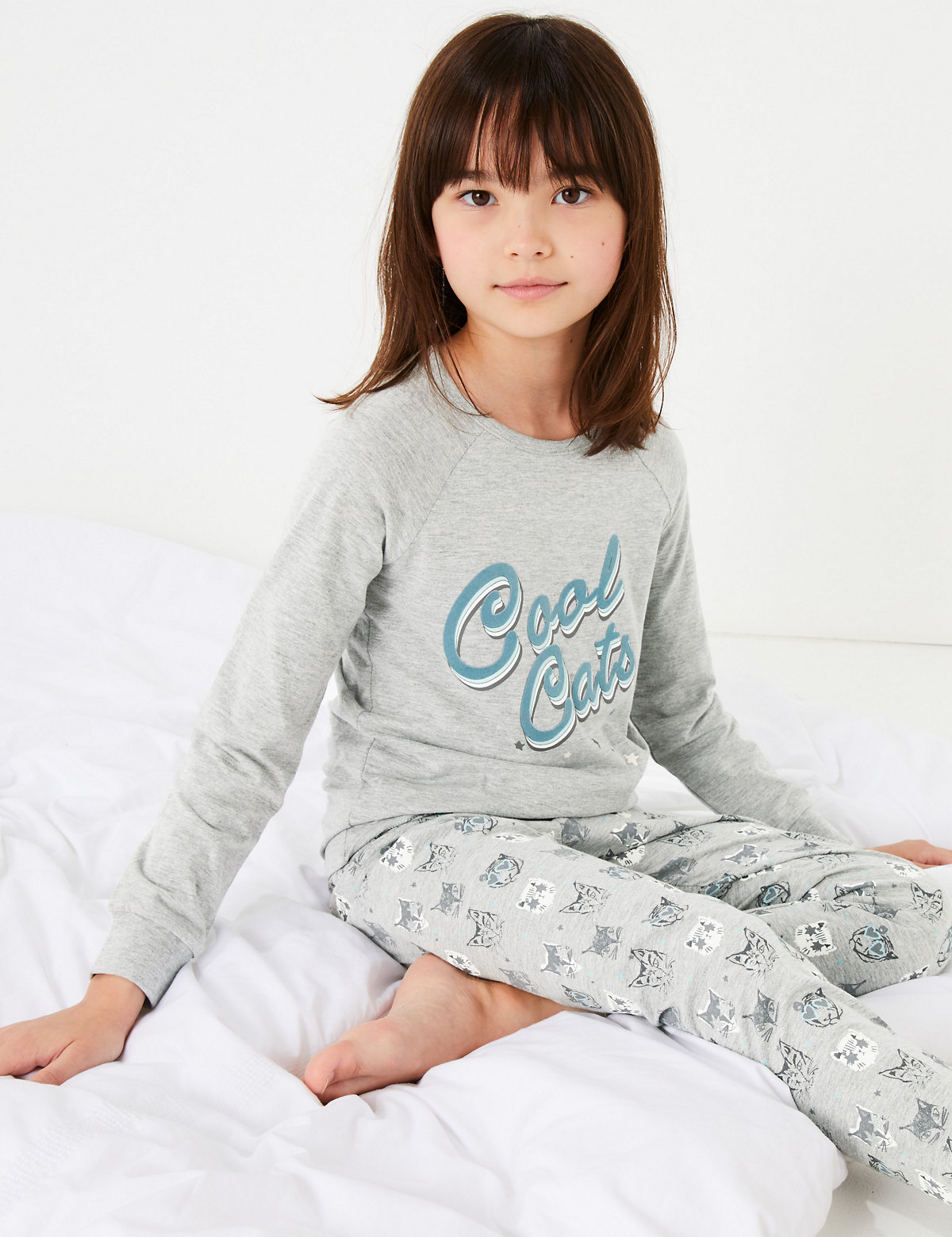 Cool Cats Pyjama Set (3-16 Years)