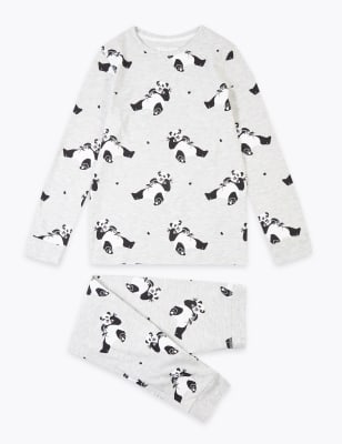 Cotton Rich Panda Pyjama Set 7 16 Years M S