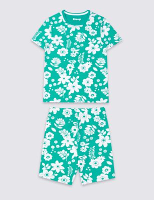 Floral Print Short Pyjamas (1-16 Years) | M&S